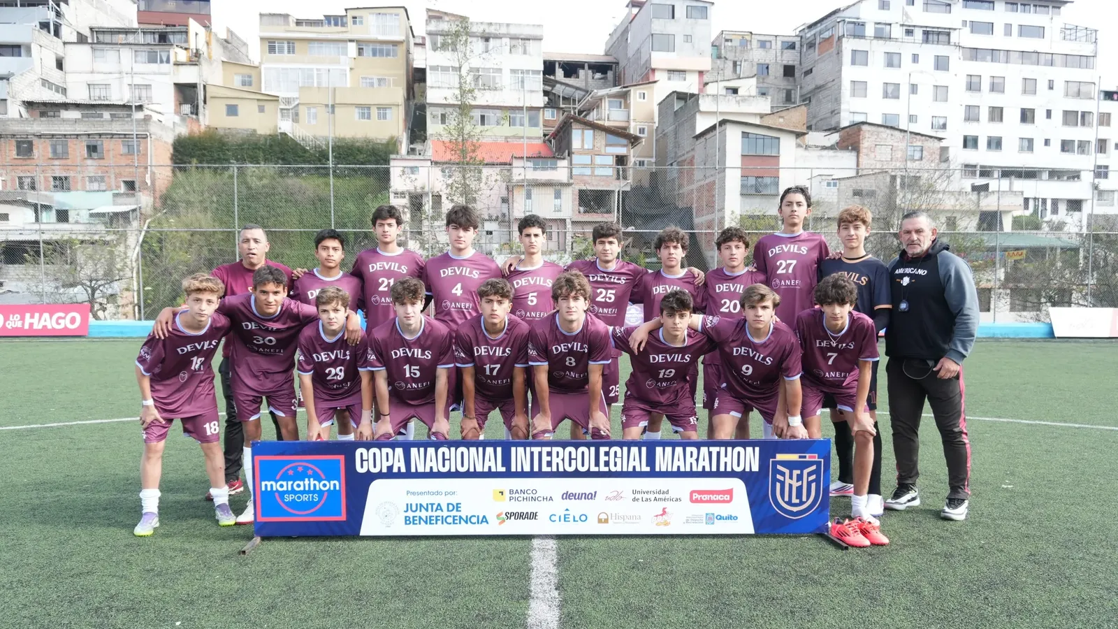 U.E. PARTICULAR SAN GABRIEL VS. COLEGIO AMERICANO DE QUITO. U17 M