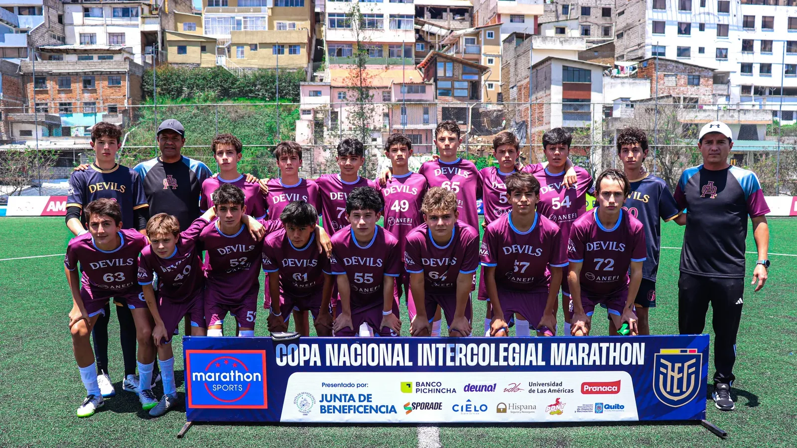 U.E. MUNICIPAL CALDERÓN VS. U.E. COLEGIO AMERICANO DE QUITO. U15 M